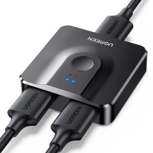 New in Open Box UGREEN HDMI Switch 4K, Bidirectional HDMI Switcher 4K 60Hz 2 in 1 Out, HDMI 2.0 Splitter 1 in 2 Out, HDMI Selector Box Support to 4K HDR 1080P 3D HDCP for TV Box, PS4, Xbox, Laptop, HDTV Projector, Monitor