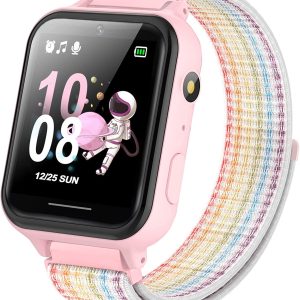 New in Open Box PTHTECHUS Kids Smart Watch Girls Boys, Smart Watch for Kids with 14 Games Music Camera Calendar Record Pedometer Stopwatch Custom Wallpaper Alarm Clock Flashlight 12/24hr Children Toys Gifts