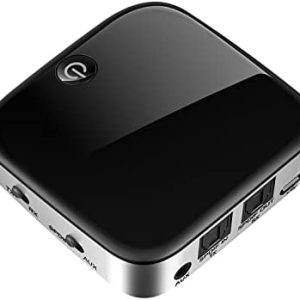 New in Open Box Bluetooth Adapter, SoundPEATS S3 Bluetooth Transmitter Receiver, Bluetooth Audio Adapter aptX Low Latency for Home Stereo Speakers Headsets Car, Bluetooth V5.0, 8 Hours, AUX 3.5mm