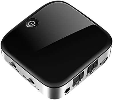 New in Open Box Bluetooth Adapter, SoundPEATS S3 Bluetooth Transmitter Receiver, Bluetooth Audio Adapter aptX Low Latency for Home Stereo Speakers Headsets Car, Bluetooth V5.0, 8 Hours, AUX 3.5mm