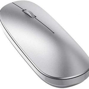 New in Open Box OMOTON Bluetooth Mouse for iPad and iPhone (iPadOS 13 / iOS 13 and Above), Ultra-Thin Wireless Mouse Compatible with Bluetooth Enabled Computer, Laptop, PC, Notebook, and Mac Series (Silver)