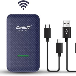 New in Open Box Carlinkit 4.0 CPC200-CP2A wired to wireless CarPlay carbon fibre shell 5G wifi bluetooth wireless android auto for factory wired CarPlay car models