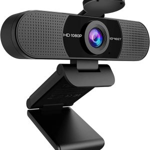 New in Open Box EMEET 1080P Webcam with Microphone, C960 Web Camera, 2 Mics Streaming Webcam with Privacy Cover, 90°View Computer Camera, Plug&Play USB Webcam for Calls/Conference, Zoom/Skype/YouTube, Laptop/Desktop
