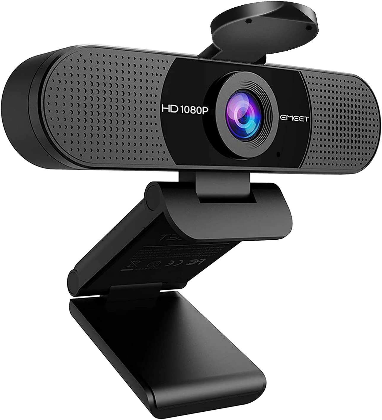 New in Open Box EMEET 1080P Webcam with Microphone, C960 Web Camera, 2 Mics Streaming Webcam with Privacy Cover, 90°View Computer Camera, Plug&Play USB Webcam for Calls/Conference, Zoom/Skype/YouTube, Laptop/Desktop
