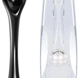 New in Open Box Hesione Beard Roller for Hair, Face, Skin Rejuvenation, Wrinkles, Anti Aging, Includes Storage Case (BLACK 1.0mm)