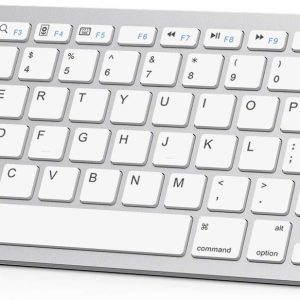 New in Open Box OMOTON Ultra-Slim Wireless Bluetooth Keyboard for iPad Pro 11/12.9, iPad Air 4 10.5, iPad 9th 2021/ 8th 2020 /7th Generation 10.2 inch, iPad 9.7, iPad Mini, All Phones, White