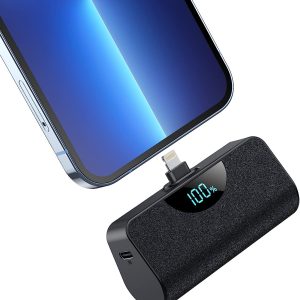 New In Open Box Small Power Bank for iPhone, 5200mAh LCD Display High Speed Charging Portable Charger, Mini Plug-in Battery Pack Compatible with iPhone 14/14 Pro Max/13/13 Pro Max/12/11/XR/XS/8/7/6 Plus,Airpods,iPad